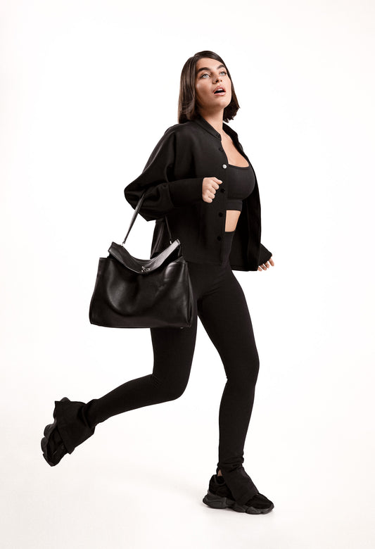 High-Waisted Sculpt Leggings with Ankle Cuts - Figure 8