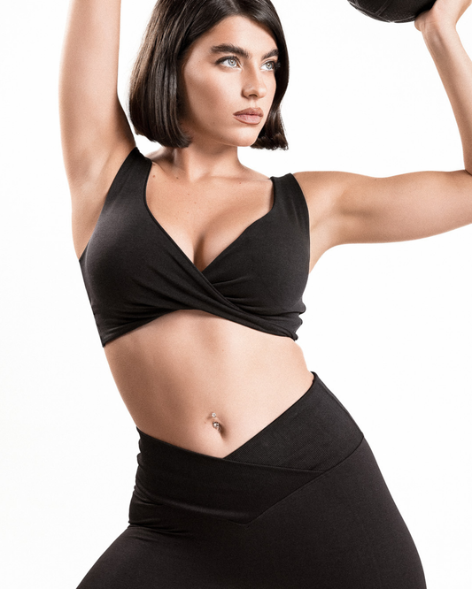 Seamless Cross-Front Top - Figure 1