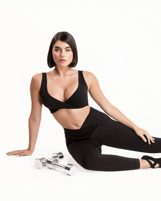 Seamless Cross-Front Top - Figure 1